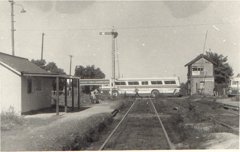 Estación de Sourigues, año 1972.Gentileza de José Lopéz Comendador.