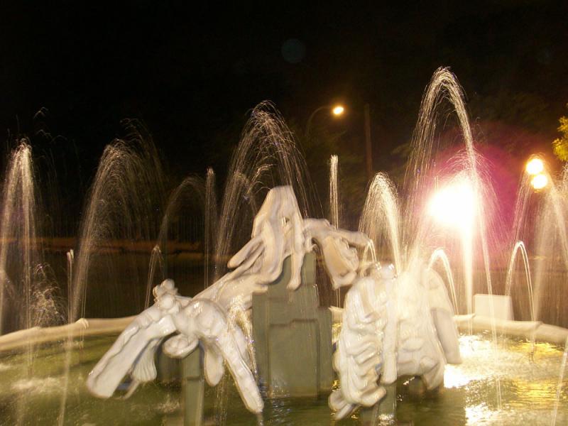 Fuente: La familia , en la estación de Ranelegh.© Rodolfo Cabral