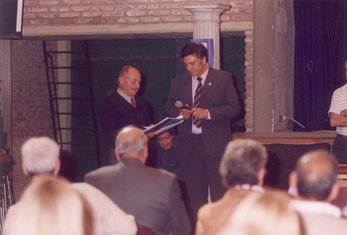 Maestro Guillermo Díaz, del distrito de Brandsen.II Jornada Histórica de Berazategui, año 2004. ©Fotografía Rodolfo Cabral