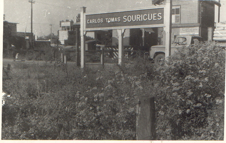 Estación de Sourigues, año 1972. Gentileza de José Lopéz Comendador.