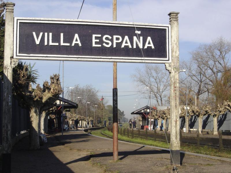 Cartel de la estación