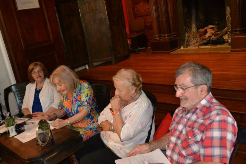 Mabel Trifaro, Nora de Fassani, María rosa de Donadio y alberto Fernandez.