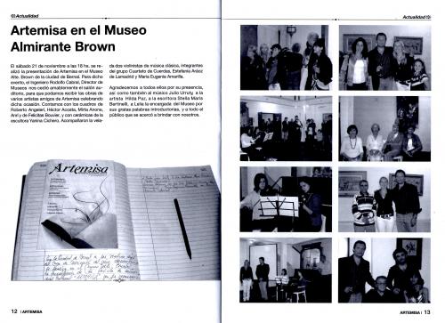 Presentación de la revista ARTEMISA